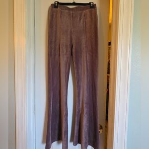 Promesa Mauve Velvet Flared Pants